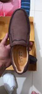 Casual Brown Mens Leather Loafers Shoes photo review